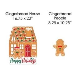 Big Dot of Happiness Gingerbread Christmas - Yard Sign and Outdoor Lawn Decorations - Gingerbread Man Holiday Party Yard Signs - Set of 8 -Outdoor Christmas Decorations Sales GUEST 01300750 a713 4b93 92ba d33c1c578d5c