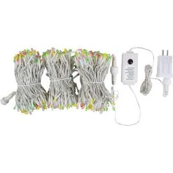 Joiedomi 500 Multicolor LED Clear Wire String Lights, 8 Modes