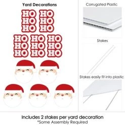 Big Dot of Happiness Jolly Santa Claus - Santa Claus Lawn Decorations - Outdoor Christmas Yard Decorations - 10 Piece -Outdoor Christmas Decorations Sales GUEST 036ee7ef 6b09 43df b485 dd9bdc0fe2a1