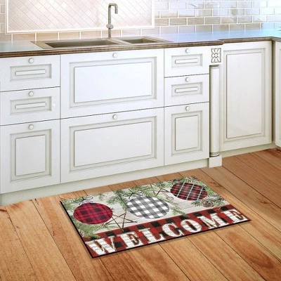 Briarwood Lane Patterned Ornaments Christmas Doormat Welcome Chec 5 Briarwood Lane Patterned Ornaments Christmas Doormat Welcome Chec - Image 3