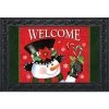 Briarwood Lane Christmas Snowman Welcome Doormat Candy Canes Indo -Outdoor Christmas Decorations Sales GUEST 06039eda 6c54 4416 b19e 8c32a73055ab