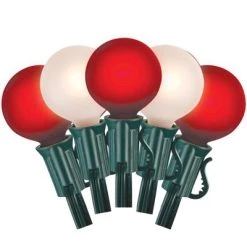 Champ Celebrations Celebrations Incandescent G40 Globe Red/White 25 ct String Christmas Lights 24 ft.