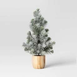 Artificial Plant Snowy Tree in Wood Pot - Threshold™ -Outdoor Christmas Decorations Sales GUEST 0ac3b3dc 3fc0 4633 b25b 3cd1be8f10cb