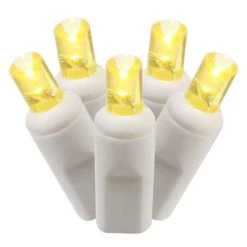 Vickerman Single Mold Wide Angle LED Christmas light set 4"x34'L