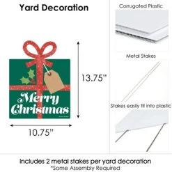 Big Dot of Happiness Happy Holiday Presents - Outdoor Lawn Sign - Christmas Party Yard Sign - 1 Piece -Outdoor Christmas Decorations Sales GUEST 10e1f3c6 30e4 43b0 924d eca78078f6a3