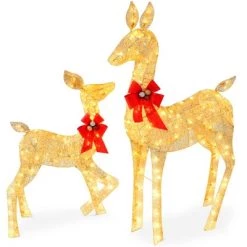 Best Choice Products 2-Piece Lighted Christmas Deer Set Outdoor Yard Decoration with 210 LED Lights, Stakes 16 Best Choice Products 2-Piece Lighted Christmas Deer Set Outdoor Yard Decoration with 210 LED Lights, Stakes -Outdoor Christmas Decorations Sales GUEST 127767e0 1b48 490a a577 2830f6424aa4