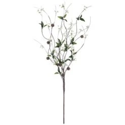 Sullivans Artificial Berry and Pinecone Glitter Branch 42"H Green