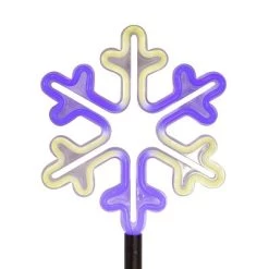 Kurt S. Adler Kurt Adler 26-Inch Multi-Color LED Snowflake Yard Stake Set