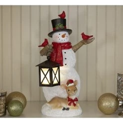 VP Home Snowman and Friend Christmas Decoration Snowman Figurine