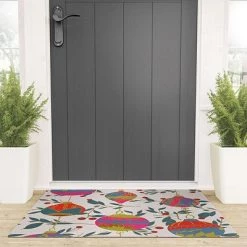 Deny Designs Emanuela Carratoni Christmas Vintage Ornaments 2 Welcome Mat -Society6
