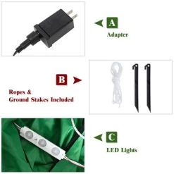 Costway 6 FT Inflatable Christmas Tree w/ Gift Boxes LED Bulbs Blow Up Yard Decoration -Outdoor Christmas Decorations Sales GUEST 19af8873 6bd5 4ebd bba9 f4882537e2e5