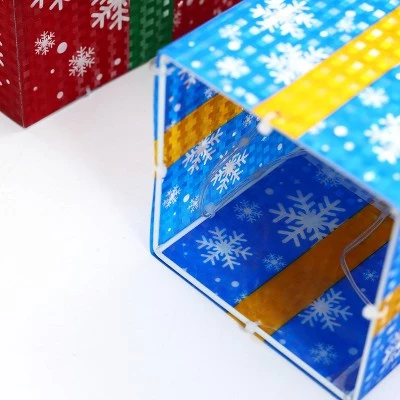 LuxenHome Set of 3 Colored Presents Lighted Holiday Decoration 15 LuxenHome Set of 3 Colored Presents Lighted Holiday Decoration - Image 13