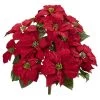 Nearly Natural 24” Poinsettia Artificial Plant (Set of 2) -Outdoor Christmas Decorations Sales GUEST 1c6bc3c0 a6f0 461b 9bad ebe5b363f5bb