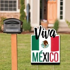 Front Page 12 Big Dot of Happiness Viva Mexico - Party Decorations - Mexican Independence Day Party Welcome Yard Sign