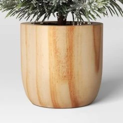 Artificial Plant Snowy Tree in Wood Pot - Threshold™ -Outdoor Christmas Decorations Sales GUEST 1f4c015c 15e9 48ac b8d4 7ee66715010b