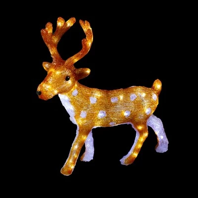 Northlight 24" Lighted Commercial Grade Acrylic Reindeer with Antlers Christmas Display Decoration 3 Northlight 24" Lighted Commercial Grade Acrylic Reindeer with Antlers Christmas Display Decoration
