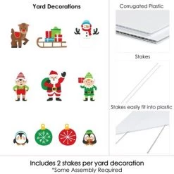 Big Dot of Happiness Very Merry Christmas - Santa, Elves, Penguins, Reindeer, Snowman, Sleigh, Ornaments -Outdoor Holiday Santa Claus Yard Decor-10 Pc 11 Big Dot of Happiness Very Merry Christmas - Santa, Elves, Penguins, Reindeer, Snowman, Sleigh, Ornaments -Outdoor Holiday Santa Claus Yard Decor-10 Pc -Outdoor Christmas Decorations Sales GUEST 2262d2cc 6067 4eae bfe0 92c6b80d45c7