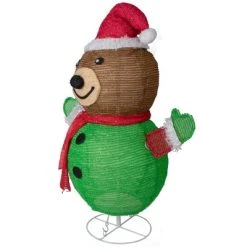Northlight 25" Pop-up Bear Wearing Santa Hat Outdoor Christmas Decoration -Outdoor Christmas Decorations Sales GUEST 23973ffc 754c 49ff b2ff d0d635e71c6f