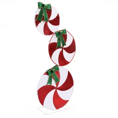LuxenHome Peppermint Candy Christmas Lighted LED Indoor Outdoor Holiday Decoration 10 LuxenHome Peppermint Candy Christmas Lighted LED Indoor Outdoor Holiday Decoration - Image 8
