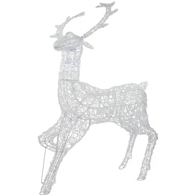 Northlight 46.5" Pure White LED Commercial Grade Acrylic Reindeer Outdoor Christmas Decoration 3 Northlight 46.5" Pure White LED Commercial Grade Acrylic Reindeer Outdoor Christmas Decoration