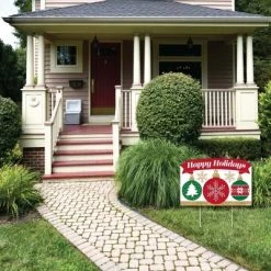 Big Dot of Happiness Ornaments - Holiday and Christmas Party Yard Sign Lawn Decorations - Happy Holidays Party Yardy Sign -Outdoor Christmas Decorations Sales GUEST 2831f7e8 af6a 44fb a2de 50544c17e599