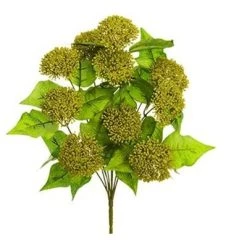 Allstate Floral 18" Champagne Gold Glittered Snowball Artificial Christmas Spray