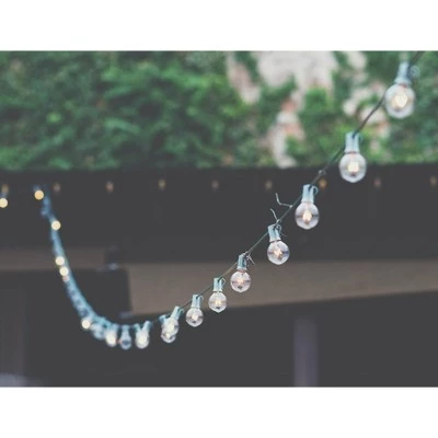 Northlight 10-Count Frosted White G50 Globe Patio Lights-, 9ft Green Wire 4 Northlight 10-Count Frosted White G50 Globe Patio Lights-, 9ft Green Wire - Image 2