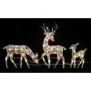 Northlight Set of 3 White Glittered Doe, Fawn and Reindeer Lighted Christmas Outdoor Decoration -Outdoor Christmas Decorations Sales GUEST 2e9b8202 380c 42b4 bdd6 f8ea477787eb
