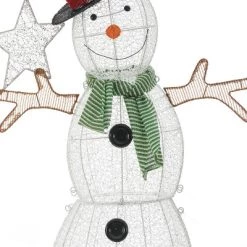 LuxenHome 5-Ft Snowman Star Lighted LED Indoor Outdoor Holiday Decoration 14 LuxenHome 5-Ft Snowman Star Lighted LED Indoor Outdoor Holiday Decoration -Outdoor Christmas Decorations Sales GUEST 31968a0d 6558 42f8 8638 52b200836226