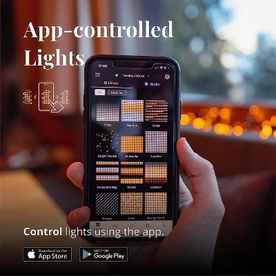 Twinkly Cluster App-Controlled LED Christmas Lights Indoor and Outdoor Smart Lighting Decoration 4 Twinkly Cluster App-Controlled LED Christmas Lights Indoor and Outdoor Smart Lighting Decoration - Image 2
