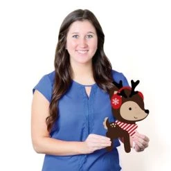 Big Dot of Happiness Woodland Christmas Santa Sleigh - Yard Sign and Outdoor Lawn Decorations - Merry Christmoose Holiday Party Yard Signs - Set of 8 -Outdoor Christmas Decorations Sales GUEST 32b8eb67 28b1 4fe4 b99d 85139a1caab6