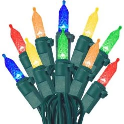 Joiedomi 70 Multicolor M5 LED Green Wire String Lights