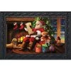 Briarwood Lane Naughty or Nice Christmas Doormat Santa Claus Indoor Outdoor 30" x 18"