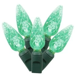 Vickerman Single Mold C6 LED Christmas Light Set 25' Green Wire 22 Vickerman Single Mold C6 LED Christmas Light Set 25' Green Wire -Outdoor Christmas Decorations Sales GUEST 359fac00 3d69 4ca6 aab7 b3f66ffad536