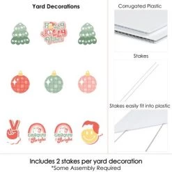Big Dot of Happiness Groovy Christmas - Lawn Decorations - Outdoor Pastel Holiday Party Yard Decorations - 10 Piece 13 Big Dot of Happiness Groovy Christmas - Lawn Decorations - Outdoor Pastel Holiday Party Yard Decorations - 10 Piece -Outdoor Christmas Decorations Sales GUEST 35deafb2 984e 41b9 8dd9 662047425f65