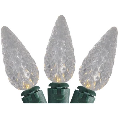 Brite Star 35ct Battery Operated LED C6 Christmas Lights White - 11' Green Wire 3 Brite Star 35ct Battery Operated LED C6 Christmas Lights White - 11' Green Wire