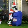 HOMCOM 6ft Christmas Inflatable North Pole Mailbox with Penguins, Outdoor Blow-Up Yard Decoration with LED Lights Display -Outdoor Christmas Decorations Sales GUEST 3a5aab3b e879 406e b4a4 6fe6e7919c96