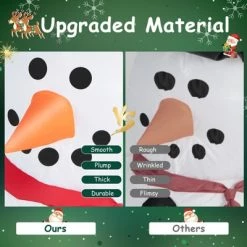 Tangkula 6FT Tall Christmas Inflatables Tree with Santa Claus & Snowman Blow Up Christmas Tree Outdoor Decoration Lighted Xmas Holiday Party Decor -Outdoor Christmas Decorations Sales GUEST 3a5ce9b7 8211 451a a134 c6d1805f9e5e