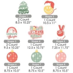 Big Dot of Happiness Groovy Christmas - Lawn Decorations - Outdoor Pastel Holiday Party Yard Decorations - 10 Piece 14 Big Dot of Happiness Groovy Christmas - Lawn Decorations - Outdoor Pastel Holiday Party Yard Decorations - 10 Piece -Outdoor Christmas Decorations Sales GUEST 3abf430c 1195 48a7 8b85 2422d937a151