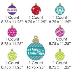 Big Dot of Happiness Colorful Ornaments - Yard Sign and Outdoor Lawn Decorations - Holiday and Christmas Party Yard Signs - Set of 8 -Outdoor Christmas Decorations Sales GUEST 3b3a8a52 5cd8 4a93 b9fd aa8f1d8ce572