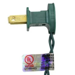 Northlight 50ct Twinkle Flame Tip C5 Christmas Lights White - 14' Green Wire