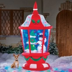 Collections Etc. Collections Etc Inflatable Christmas Lantern Outdoor Decoration 35 X 35 X 73