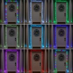 Philips 150ct LED App-Controlled Color Change Create Motion Mini String Lights Multicolor with Green Wire