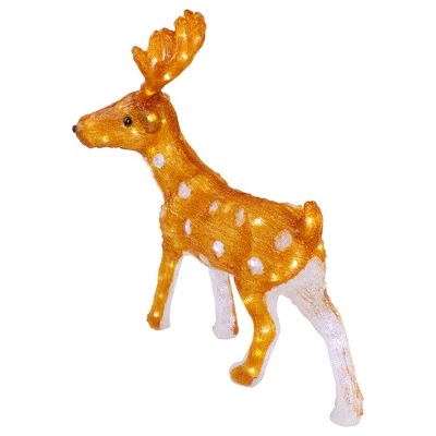 Northlight 24" Lighted Commercial Grade Acrylic Reindeer with Antlers Christmas Display Decoration 5 Northlight 24" Lighted Commercial Grade Acrylic Reindeer with Antlers Christmas Display Decoration - Image 3
