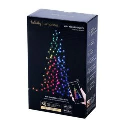 Home Heritage Luminations Christmas Holiday Party Lights, Twinkly Smart App Control, 16.3-Foot String of Wrapped Dome, 50 RGB LED Bulbs (6 Pack) -Outdoor Christmas Decorations Sales GUEST 44cc0271 c763 4e44 8cc4 d6484a75c11e 2