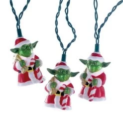 Kurt Adler UL 10-Light Star Wars Santa Yoda Light Set