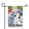 Northlight Let It Snow Snowman and Cardinal Outdoor Garden Flag 12.5" x 18" -Outdoor Christmas Decorations Sales GUEST 46344e99 5826 4a7b 8bd6 5be387ccb468