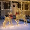 Joiedomi LED Yard Lights - Fabric 4ft Doe and 3ft Fawn (Gold), 2 Pcs -Outdoor Christmas Decorations Sales GUEST 469cc33a c290 477a a1ae 4be8d9666b61