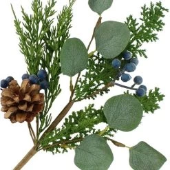 Auldhome Design-Blueberry Greenery Picks Set of 3