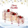 Costway Set of 3 Christmas Lighted Gift Boxes, Indoor Present Box Holiday Decoration -Outdoor Christmas Decorations Sales GUEST 4977299e b125 4d5b 80f7 92ce9a2b0637